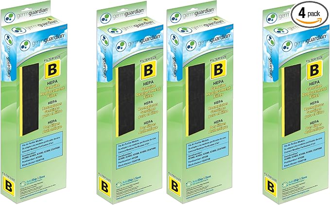 GermGuardian HEPA Pure Genuine Air Purifier Filter B, Removes 99.97% of by GuardianTechnologies
