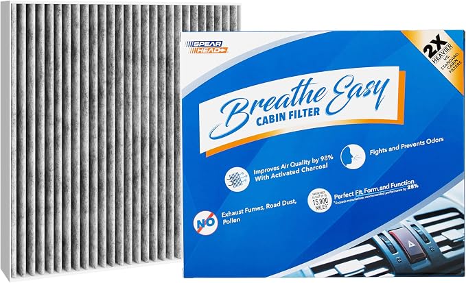 Spearhead Odor Defense Breathe Easy Cabin Filter, Fits GV60, Ioniq 5, Santa Cruz by SPEARHEAD