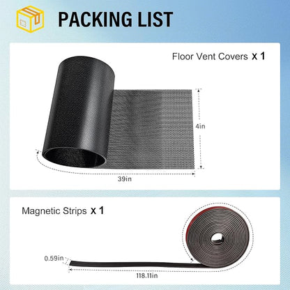 39x4 inch Customizable DIY Floor Vent Covers, Magnetic PVC Vent Mesh - Image 2