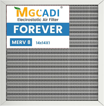 14x14x1 HVAC Furnace Air Filter, Lasts a Lifetime, the Last HVAC Filter You by MGCADI