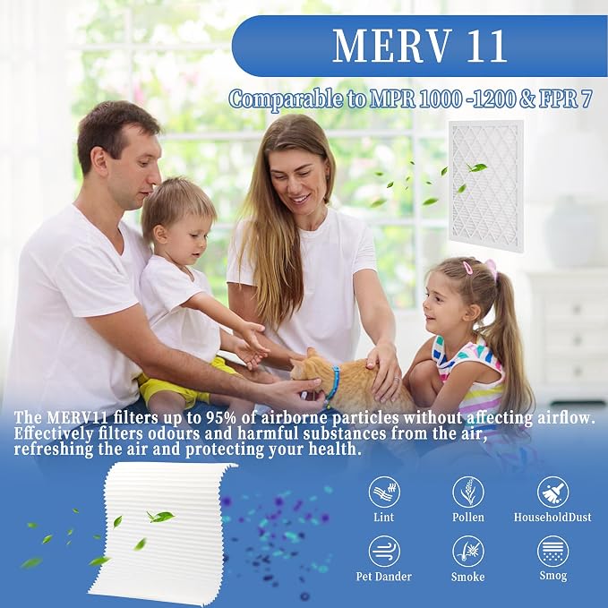 5 Pack 16x20x1 MERV 11 Air Filter Refills, Replaceable Filter Media only - Image 5