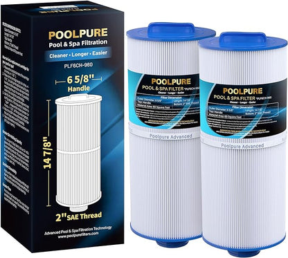 POOLPURE PLF6CH-960 Spa Filter Replaces PJW60TL-F2S, Jacuzzi Filters J-300 by POOLPURE