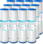 Membrane Solutions 5 Micron Pleated Polyester Sediment Water Filter 10"x2.5" by MembraneSolutions