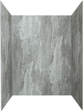 Palisade 78in x 60in x 32in Waterproof Vinyl Shower Surround Kit with Accessories in Urban Slope