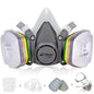 AirGearPro M-500 ABEK1-P2 Reusable Respirator Mask | Anti-Dust Gas mask Ideal by Airgearpro