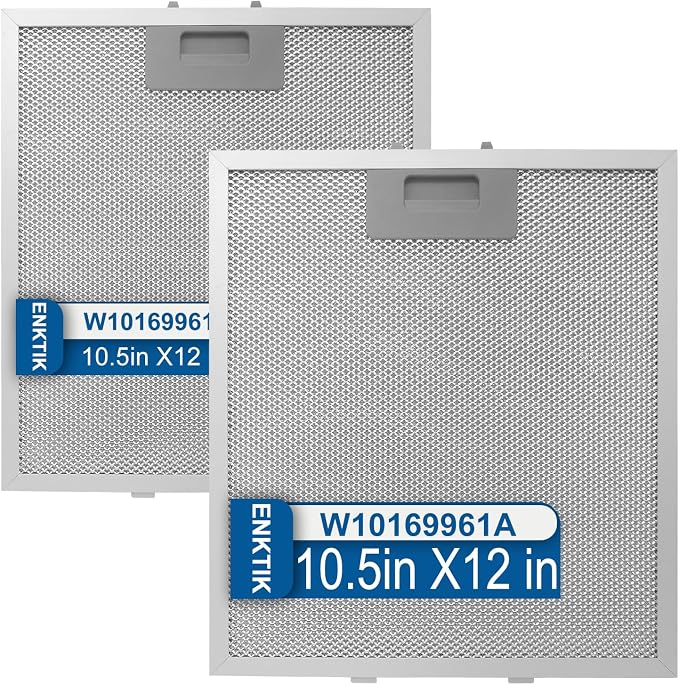 Range Hood Filter Replacement 12" x 10.5"W10169961A by ENKTIK