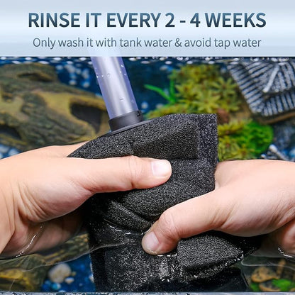 Pawfly Aquarium Large Bio Sponge Filter Quiet Betta Fry Shrimp and Small Fish - Image 6