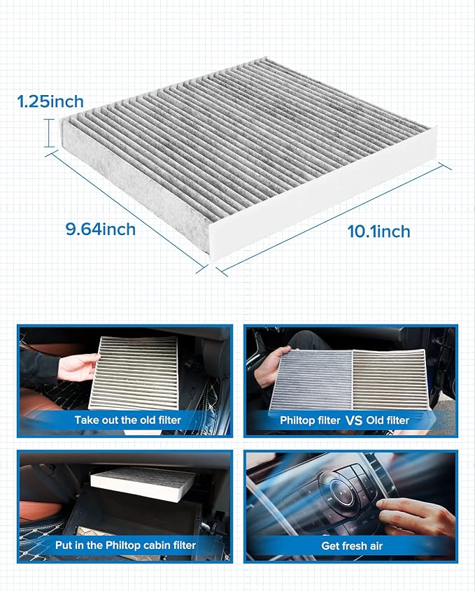 PHILTOP Cabin Air Filter, Replacement - Image 7
