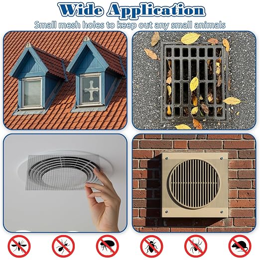 6 Pcs Stainless Steel Wire Mesh Sheet 20 Mesh Air Vent Fine Meshs 1mm Hole - Image 6