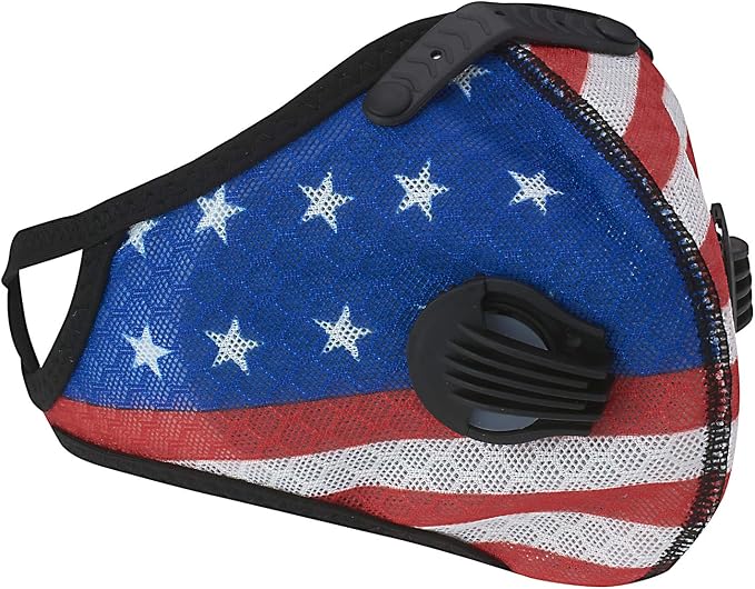ASA TECHMED Reusable Dual Air Breathing Valve Face Mask Cover by ASATECHMED