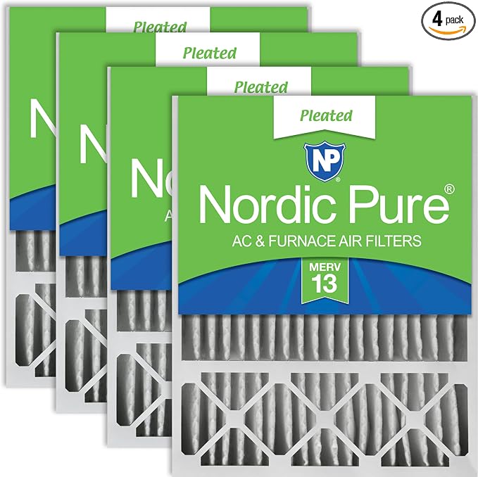 Nordic Pure 20x25x5 Honeywell/Lennox Replacement MERV 13 Air Filters 4 Pack by NordicPure