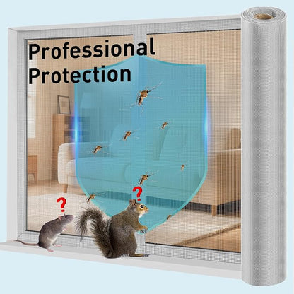 304 Stainless Steel Mesh Window Screen Roll, 47IN x 16FT Silver Metal Window - Image 5