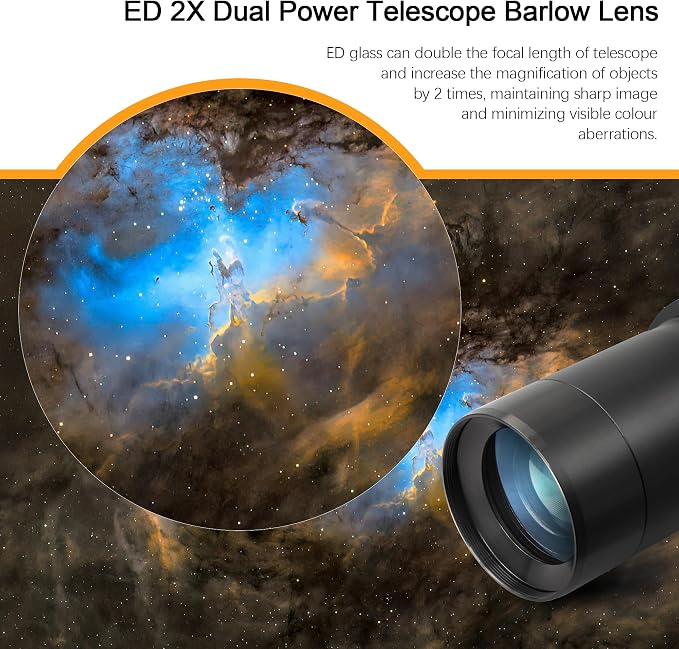 Astromania Telescope Accessory Set 12 Piece, 2 Inch Eyepiece and Filter - Image 4