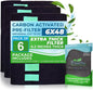 Breathe Naturally Universal 6x48 Cut-to-Fit Activated Carbon Filter Charcoal by BreatheNaturally