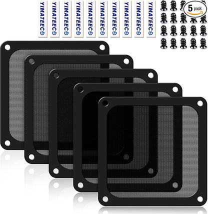 Dust Filter PC 140mm -5Pack Magnetic Fan Dust Mesh Filter by YIMATEECO
