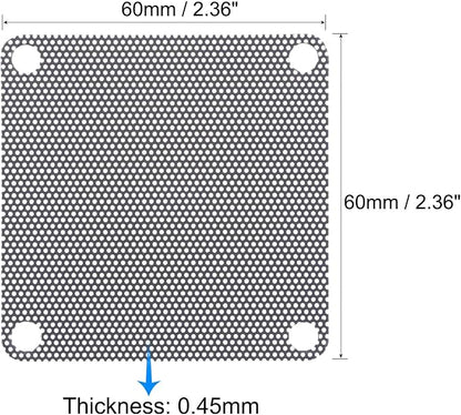 uxcell PC Dust Fan Screen with Screws - Image 3