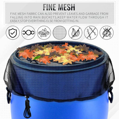 Mesh Cover for Rain Barrel, Leaves and Debris - Image 2