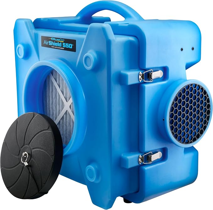 BlueDri Air Shield 550 HEPA Air Scrubber, Water Damage Restoration Equipment by BlueDri
