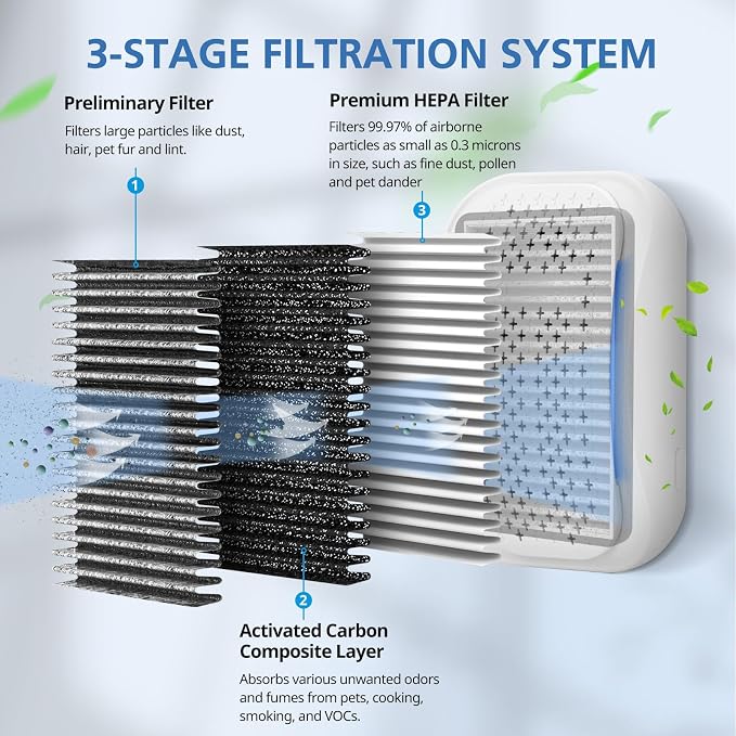 For DSTx HEPA + Carbon Filters Replacement Compatible - Image 3