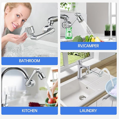 YYKBZ Water Filter For Sink Faucet Extender, 1080° Swivel Aerator, 2 Modes - Image 7