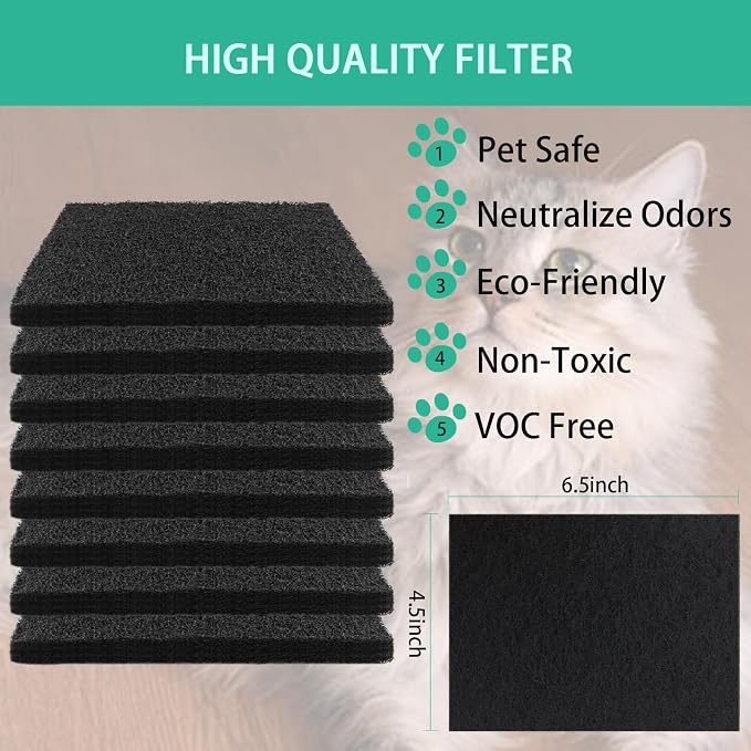 Lubise 8 Pcs 0.5in Charcoal Filters Compatible - Image 2