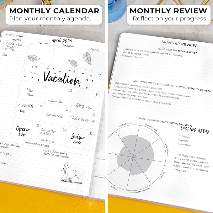 Clever Fox Planner Pro Premium – Luxurious Weekly & Monthly Planner with Budget Organizer for Productivity & Goals, Undated, A4 (Rose Gold)