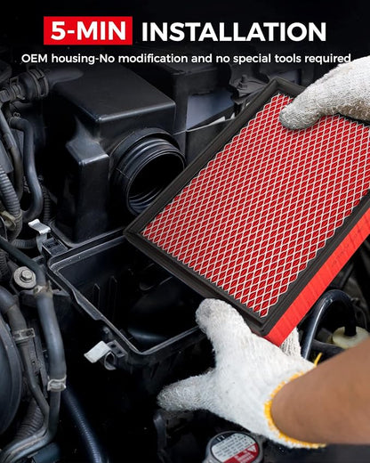 KAX Premium Engine Air Filter, GAF025 Replacement - Image 6