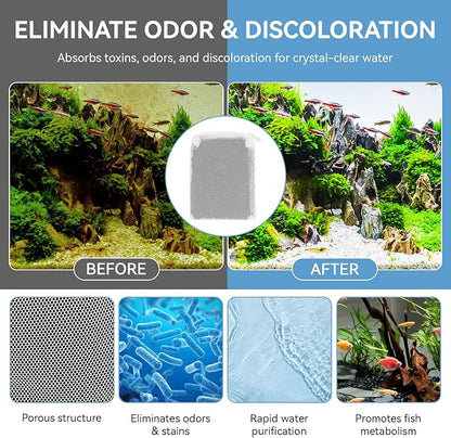 A1384 Activated Carbon Inserts for AquaClear 50 Filter, Aquariu Filter - Image 3