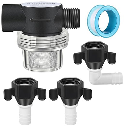 Dreyoo RV Water Pump Strainer Filter, 1/2 Twist On Pipe Strainer, 1/2 x 14 NPT by Dreyoo