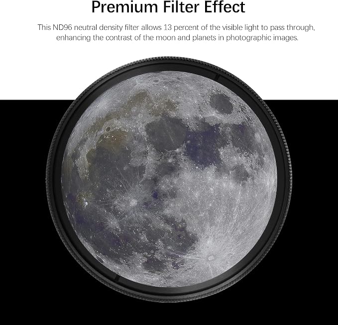 Astromania Telescope Moon Filter 2 inch, Neutral Density Telescope Filter - Image 2