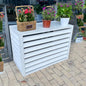 Freestanding Louvered Space Divider, outdoor garbage can enclosures, balcony by Unknown