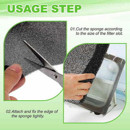 Fan Replacement Filters 4 Pcs Fan Filter Foam Sponge - Image 4