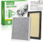 Engine+Cabin Air Filters Fit for Explorer 2011-2019, Flex 2010-2019, Fusion by RVgolf