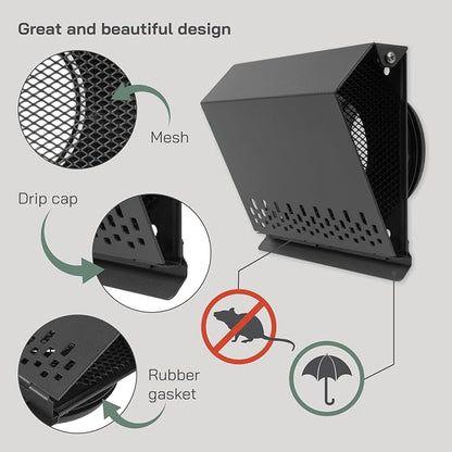 Vent Systems 4" Inch Air Supply Vent Cover - Image 3