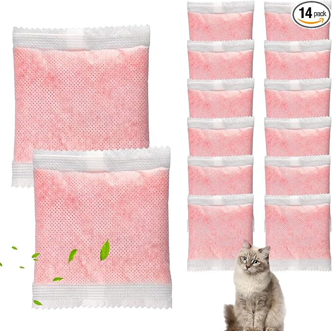 14 Pack Cat Litter Box Odor Eliminator Refills by ALSAILISUO