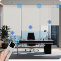 COOLWINDS Motorized Blinds with Remote Cordless Automatic Motorized Shades Custom Blinds for Windows Smart Curtains Compatible with Alexa Google Home(Solar Beige,W28 x H72in)
