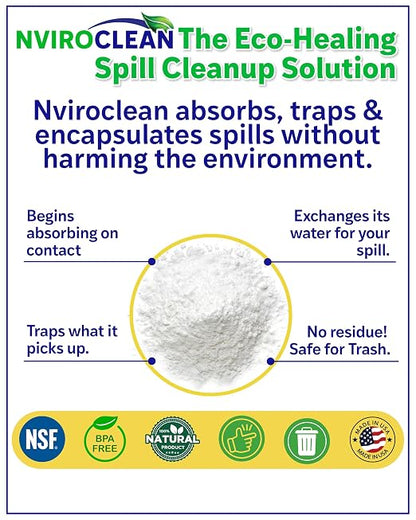2-N-1 Water-Filtering | Super Absorbent & Encapsulant Spill Cleanup up to 216lbs - Image 10