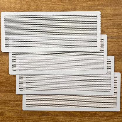 White Floor Register Vent Screen Cover 4"x10" Magnetic - Image 6