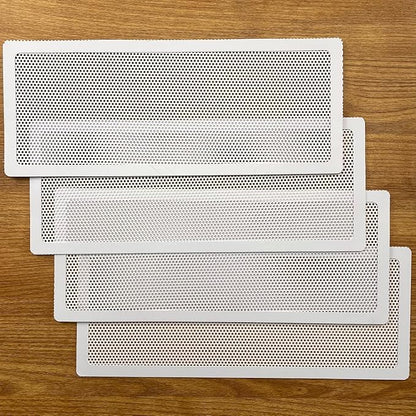 White Floor Register Vent Screen Cover 4"x12" Magnetic - Image 6