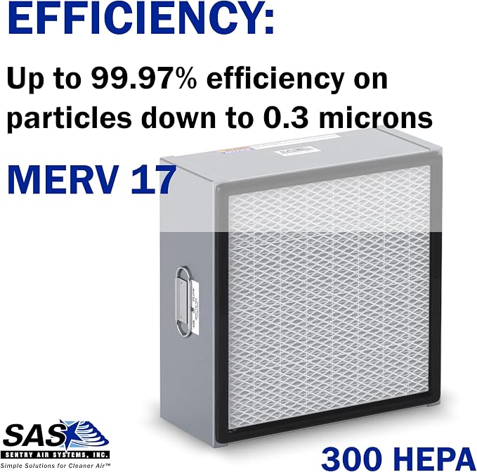 HEPA Filter for Model 300 Sentry Air Systems – MERV 17 Air Filter for Fume - Image 3