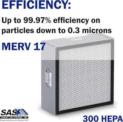HEPA Filter for Model 300 Sentry Air Systems – MERV 17 Air Filter for Fume - Image 3