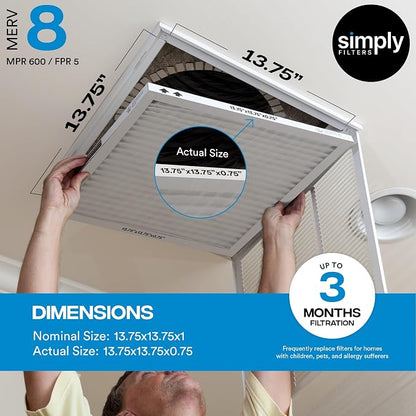 Simply 18x25x1 Air Filter, Merv 8, 12 Pack, - Image 3