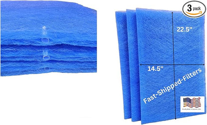 Fast-Shipped-Filters 3 Pack 16x25 Replacement Filter Pads Compatible by Unknown