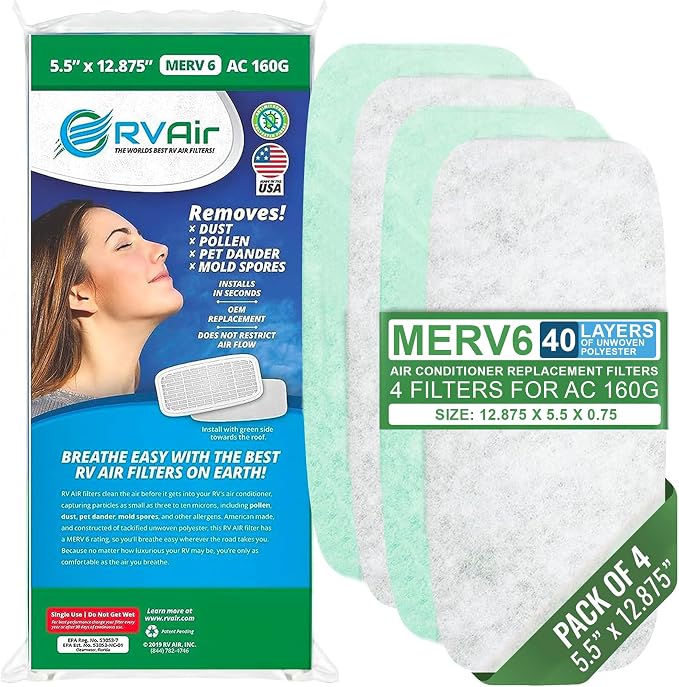 AC Filter - Air Conditioner Replacement Filters - RV Air Cleaner - Camper by RVAair