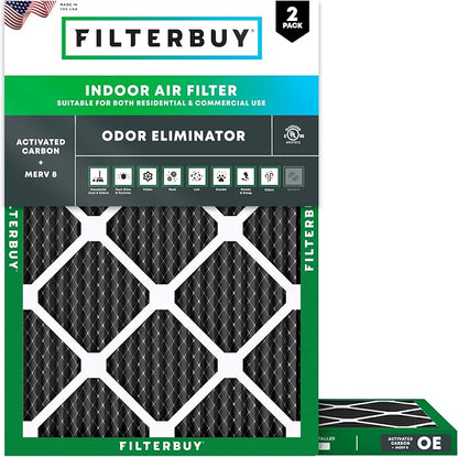 Filterbuy 22x24x1 Air Filter MERV 10 Odor & Allergy Defense by Filterbuy