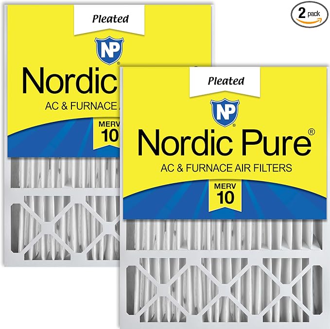 Nordic Pure 20x25x5 Honeywell/Lennox Replacement MERV 10 Air Filters 2 Pack by NordicPure