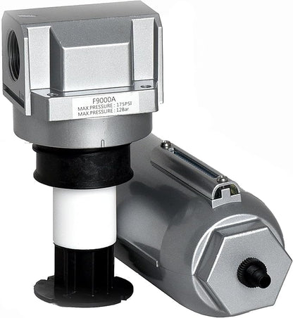 1" Inline Air Compressor In Line Water Moisture Filter Trap Separator Auto Drain - Image 4