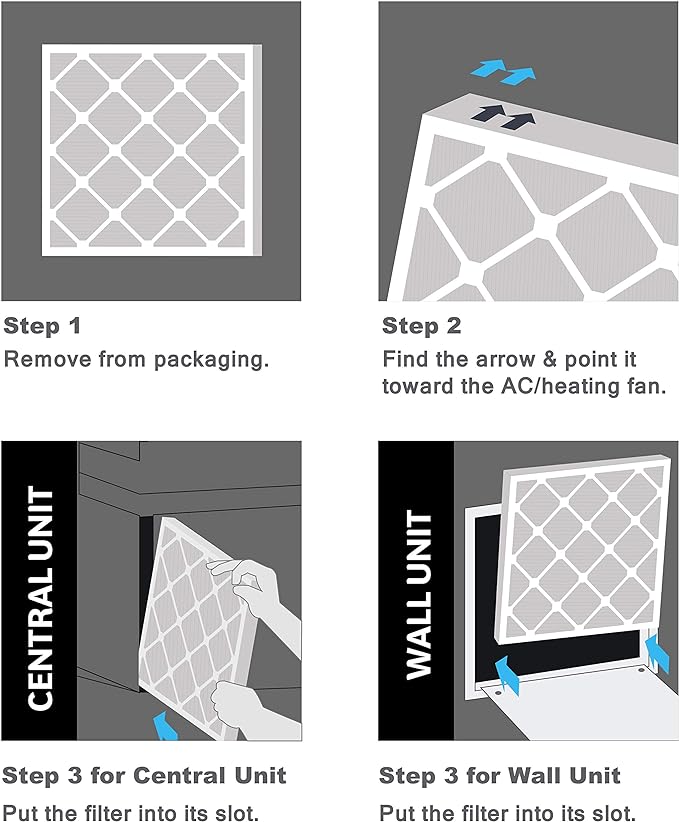 Aerostar 21 1/2x23 1/2x1 MERV 8, Pleated Air Filter, 21 1/2 x 23 1/2 x 1 - Image 6
