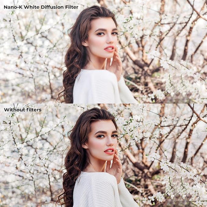 K&F CONCEPT 77mm White Mist 1/4 Filter, 18 Multi-Layer Coatings Dreamy Soft - Image 4