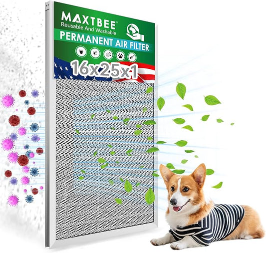 16x25x1 Air Filter Electrostatic Filter Reusable Washable HVAC AC Furnace Filter by Unknown
